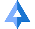 Logo d’ASTRA formé d’un « A » bleu en forme de flèche.