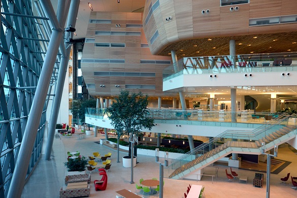 Atrium at the Edward Drake Buidling