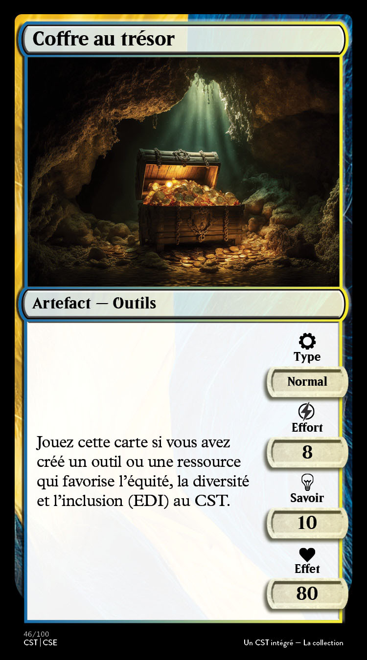 Carte Coffre au trésor - Description détaillée à suivre immédiatement