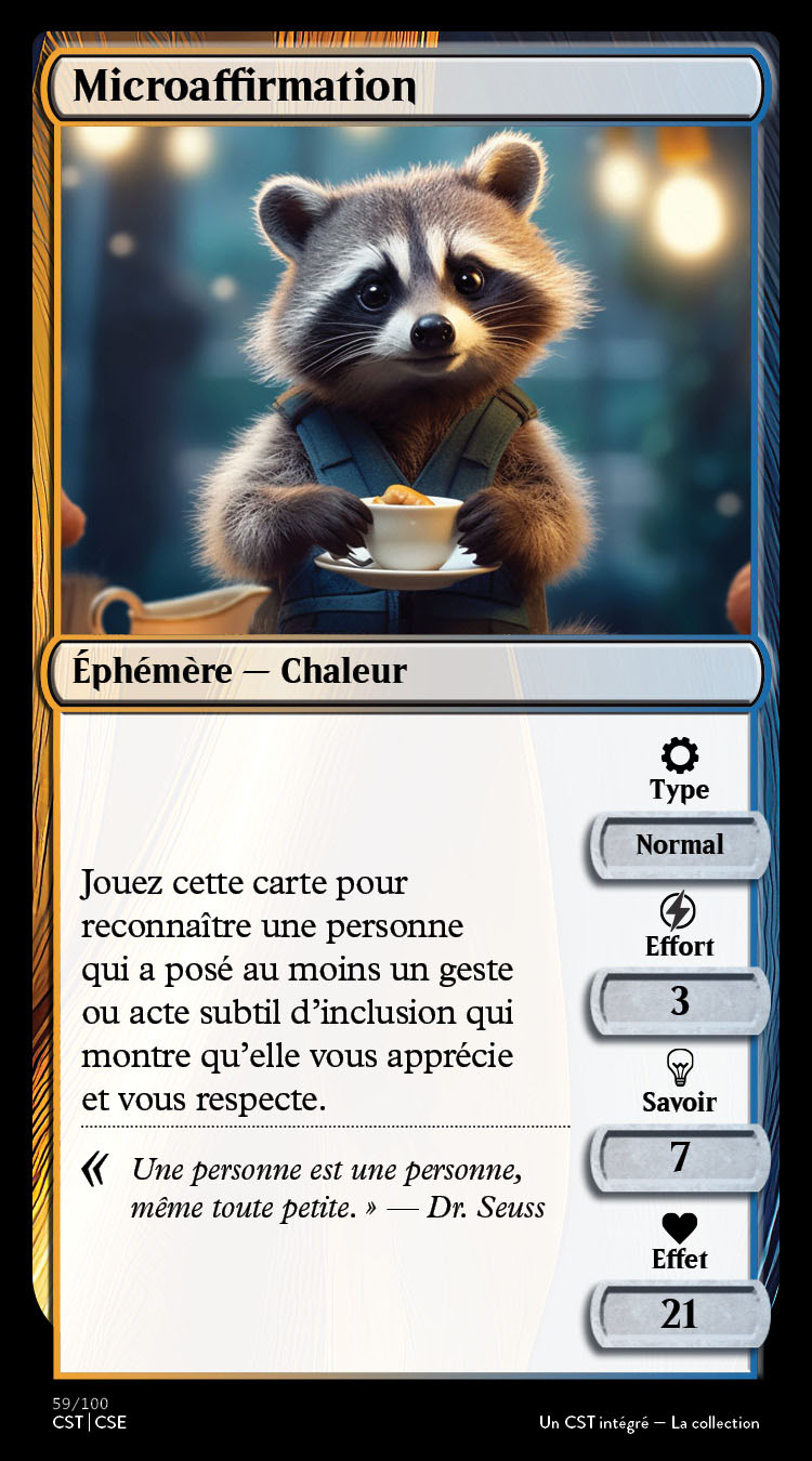 Carte Microaffirmation - Description détaillée à suivre immédiatement